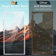 Fitit Clear Case for Galaxy S24 Ultra – Slim Transparent Shockproof Cover with Anti-Yellow Protection