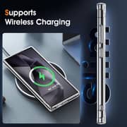Fitit Clear Case for Galaxy S24 Ultra – Slim Transparent Shockproof Cover with Anti-Yellow Protection