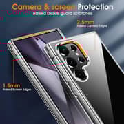 Fitit Clear Case for Galaxy S24 Ultra – Slim Transparent Shockproof Cover with Anti-Yellow Protection