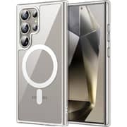 Fitit Clear MagSafe Case for Galaxy S24 Ultra – Slim Transparent Magnetic Case with Shockproof Protection