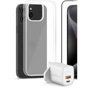Smartix Mobile Case With 30W Wall Adaptor Clear iPhone 15 Pro Max