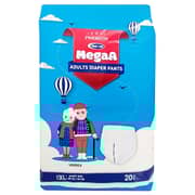 Prime Adult Diaper Pants White 20 pc