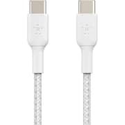 Belkin Usb-C To Usb-C Boostcharge Braided 2m White