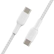 Belkin Usb-C To Usb-C Boostcharge Braided 2m White