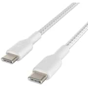 Belkin Usb-C To Usb-C Boostcharge Braided 2m White