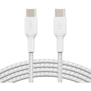 Belkin Usb-C To Usb-C Boostcharge Braided 2m White