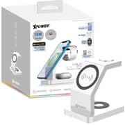 Xpower 3-in-1 Magnetic Wireless Charger White