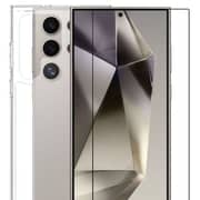 Smartix Premium Case With Screen Protector Clear Samsung S24 Ultra