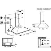 Electrolux Built In Chimney Hood LFC319K