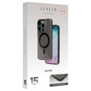 Levelo Allure PC Hard Case Smoke Clear iPhone 15 Pro