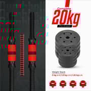 Sparnod Fitness 2-in-1 Dumbbells/Barbells Set 20kg SCD-20