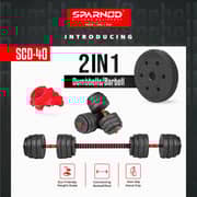 Sparnod Fitness 2-in-1 Dumbbells/Barbells Set 40kg SCD-40