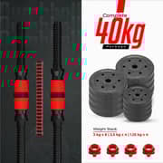 Sparnod Fitness 2-in-1 Dumbbells/Barbells Set 40kg SCD-40