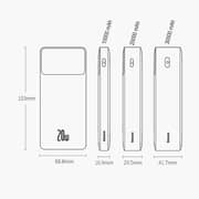 Baseus Power Bank 10000mAh With Micro USB Cable White PPBD050502