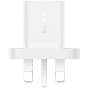 باسيوس GaN5 النوع-C محول شاحن سريع بمنفذ واحد أبيض