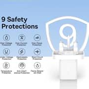 باسيوس GaN5 النوع-C محول شاحن سريع بمنفذ واحد أبيض