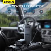 Baseus C00337607117Z1.BK 5 Ports Fast Charging Car Power Inverter 300W