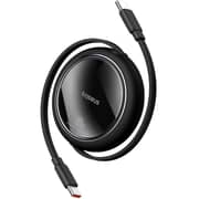 Baseus Free2Draw Mini Retractable Type C to Type C Fast Charging Data Cable 1m Black