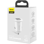 Baseus Grain Pro Car Charger White