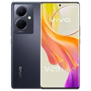 فيفو هاتف ذكي V29 لايت بسعة 256 جيجا باللون الأسود اللامع ويدعم تقنية 5G