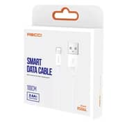 Recci Smart Data Cable Lightning 2.4A - White - RS06L