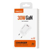 Recci wall charger , 30W GAN fast charger - RC70E