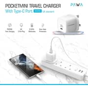 Pawa Pocket Mini Travel Charger White