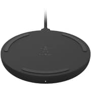 Belkin BoostCharge Wireless Charging Pad With Wall Charger Black