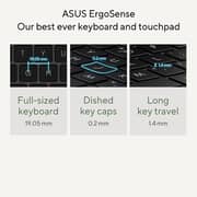 Asus Zenbook 14 OLED (2023) Laptop - AMD Ryzen 5-7530U / 14inch 2.8K / 512GB SSD / 8GB RAM / Shared AMD Radeon Graphics / Windows 11 Home / Jade Black - [UM3402YA-KM393W]