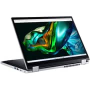 Acer Aspire 3 Spin 14 2-in-1 Convertible (2023) Laptop - Intel Celeron-N100 / 14inch WUXGA / 128GB SSD / 4GB RAM / Windows 11 Home / English & Arabic Keyboard / Pure Silver / Middle East Version - [A3SP14-31PT-C2E0]