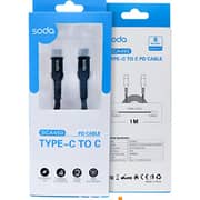 Soda Cable Type-C To C PD SCA 450 - Black