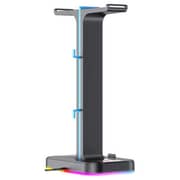 Havit RGB Gaming Dual Headset Stand Black