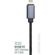 Heatz USB A To Lightning Cable 1m Black