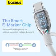 Baseus Pudding Series USB-C To USB-C Cable 1.2m Stellar White