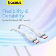 Baseus Pudding Series USB-C To USB-C Cable 1.2m Stellar White