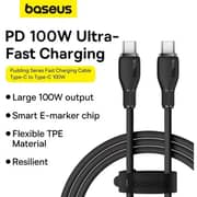Baseus Pudding Series USB-C To USB-C Cable 1.2m Cluster Black