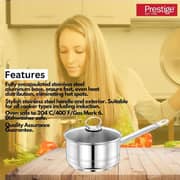 Prestige Stainless Steel Sauce Pan 18cm