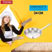 Prestige Infinity Stainless Steel Open Frying Pan 24cm