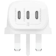 Belkin BoostCharge 3 Port USB-C Wall Charger White
