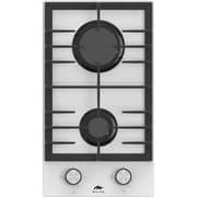 Millen 30cm Built-in 2 Burner Gas Hob White Glass Finish MGHG 3001 WH