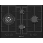 Millen 65cm Built-in 4 Burner Gas Hob Black Glass Finish MGHG 6503 BL