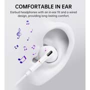 Choetech A011 Wired In Ear Headphone White