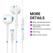 Choetech A012 Wired In Ear Headphone White