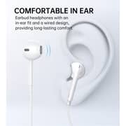 Choetech A012 Wired In Ear Headphone White