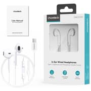 Choetech A012 Wired In Ear Headphone White