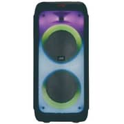 JVC LED Flame Light Speaker With Microphone And Remote Black