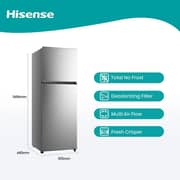 هايسنس ثلاجة  بفريزر علوي سعة 418 لتر RT418N4ASU1