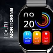 HiFuture Apex 1.96″ AMOLED Smartwatch with Always-On Display & Health Suite - Silver