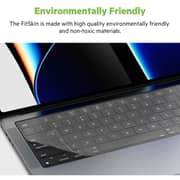 JcPal Transparent Keyboard Protector Transparent Macbook Air And Pro