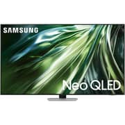 تلفزيون سامسونج بشاشة QLED دقة 4K، مقاس 43 بوصة، مزود بمعالج نيو كوانتوم، لون فضي، (موديل 2024) QA43QN90DAUXEG